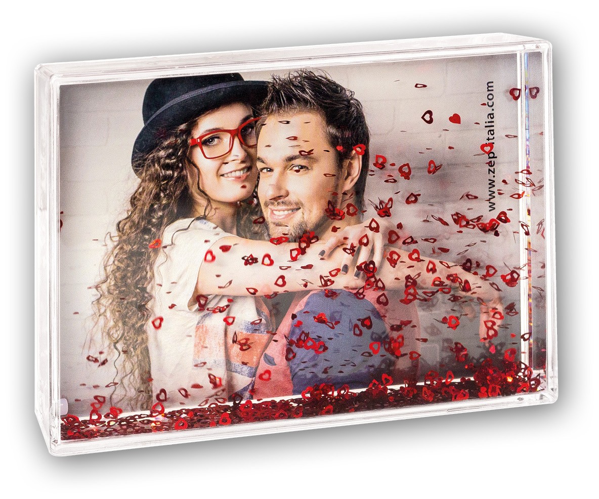 Shake Frame - Cornice con Glitter - 10x15 cm - con la Tua Foto Persona –  LaMAGLIERIA